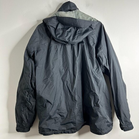 L.L.Bean Gore-Tex Jacket Mens XL Black Hooded Waterproof Rain Shell Windproof - Picture 7 of 12